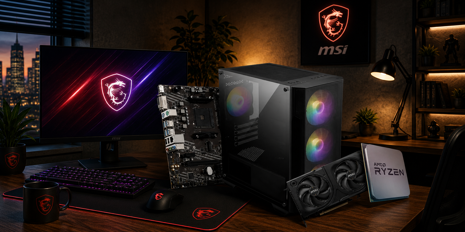🖥️ Pc Gamer Apex R516 – Ryzen 5 5500, RTX 5060 Ti, 16Go RAM, SSD 512Go au meilleur prix en Tunisie